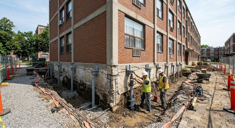 Helical Piers Installation in Greenville, SC