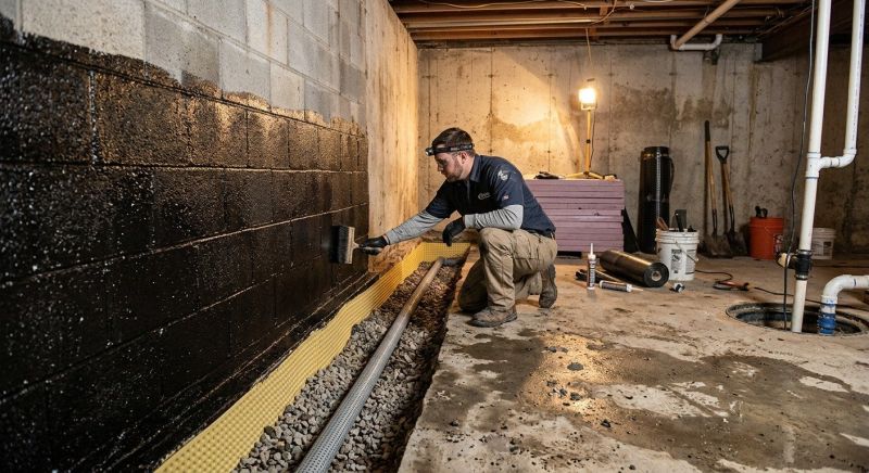 Wall Waterproofing in Fredericksburg, VA